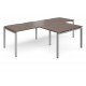 Adapt 2 Person  L Shape Desks with Return Unit